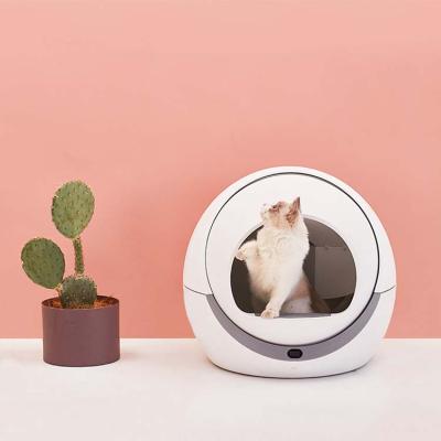 China Stored Cat Litter Box Electric Cat Sand Box Automatic Quick Cleaning Portable Cat Toilet for sale