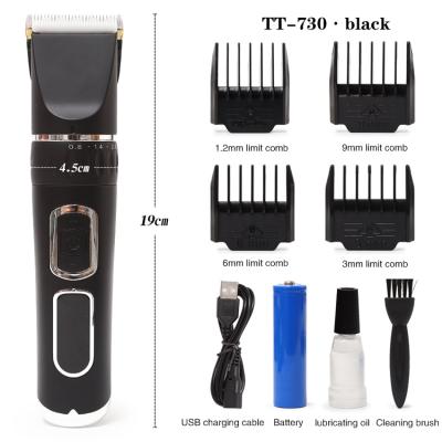 China Cord Viable Low Noise Plug In Electric Pet Grooming Tool Pet Hair Trimmer With Comb Guides Scissors for sale