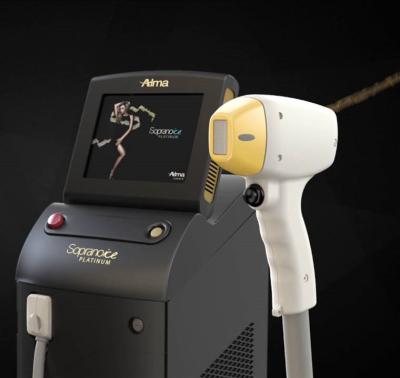 China Titanium Hair Removal Machine Alma Soprano 808 Diode Laser Platinum 3 Wavelength Diode Laser Alma Laser Hair Removal Machine for sale