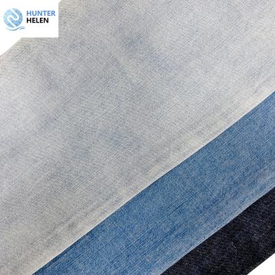 China Hunter Helen breathable denim fabric factory 100% cotton 8.5oz lightweight jeans denim fabric for women summer dress for sale