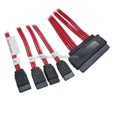 China SAS Card SFF-8484 to 4 SATA SAS CABLE (ERS031-063) for sale