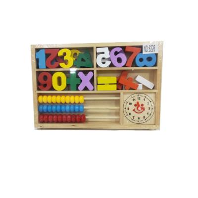 China Develop Creativity Child Educational Numerical Addition and Subtraction Calculation Box Wooden Abacus Child Toy for sale