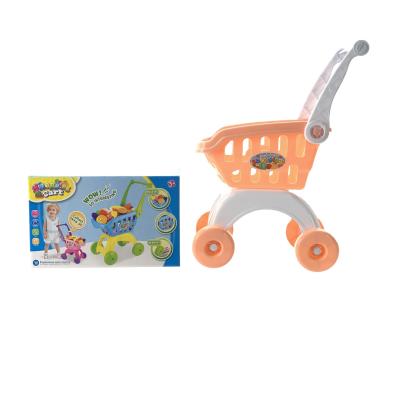 China Hot Selling High Quality Plastic Baby Kids Kitchen Play Set Toys Kids Shopping Cart Toy for sale