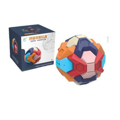 China DIY TOY Amazon first success educational diy piggy bank building block ball toys for child for sale