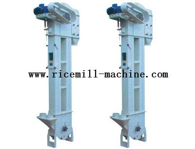 China DTG36 / 18 Iron White Bucket Elevator Conveyor For Rice Mill Plant for sale