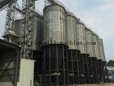 China Hot Galvanized Grain Storage Silo White For Grain Storage Containers for sale