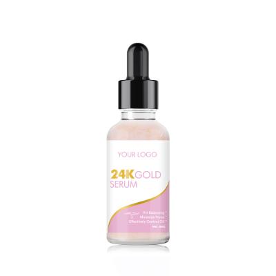 China Moisturizer Private Label Organic Hyaluronic Acid Whitening Vitamin C Skin Care 24K Gold Strawberry Serum Facial Oil for sale