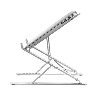 China Ergonomic Adjustable Aluminum Portable Desktop Laptop Table Stand Laptop Bed Holder Laptop Stand for sale