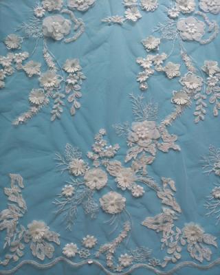 China 2016 New Arrival High Quality Ivory Guipure Lace Fabric Viable For Wedding Dress for sale