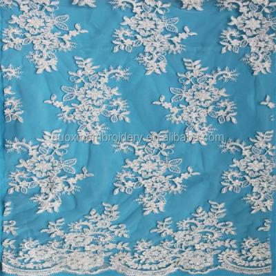 China Sustainable Wholesale Fashion Polyester Indian Guangzhou Lace Fabrics / Austrian Lace For Special Dress for sale