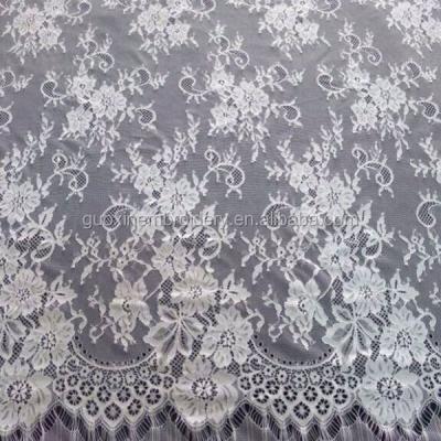 China 2014 viable wholesale eyelash lace fabric guoxin embroidery Sustainable Lace Fabric for sale