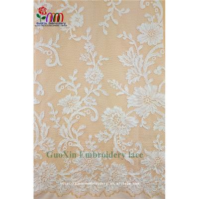 China Viable Custom Design Factory Price High Quality Jacquard Lace Bazin Lace Fabric for sale