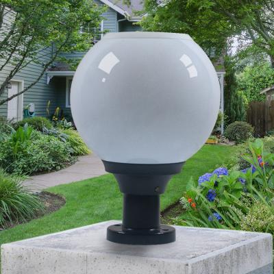 China Outdoor Garden Yard Villa Community Waterproof IP65 Ball Garden Led Solar Pillar Light for sale