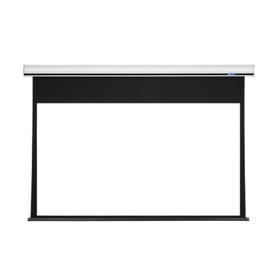 中国 China manufacturer wholesale High quality white fiberglass fabric 100 inch electric projector screen 販売のため