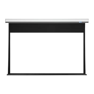 China 100 Inch 16:9 Hd 4k Remote Control Tubular Motor Electric Projection Screen With White Fiberglass Fabric H-EW100 à venda