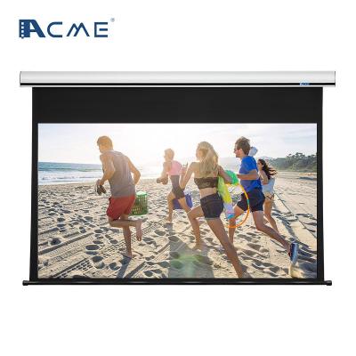 中国 Factory Wholesale Price High Gain Silent Motor IR & Wireless Control Reflective Motorized Projector Screen 2021 China Electric 販売のため