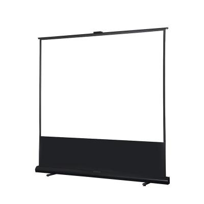 China 4:3 16:9 Format Matte White Manual Floor Pull Up Down Floor Rising projection Screen projector screen manual for outdoor indoor for sale