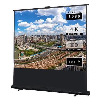 China Outdoor 80inch pull down projector screen newest style rising up floor projection screen Indoor/Outdoor/Business/Office Screen for sale