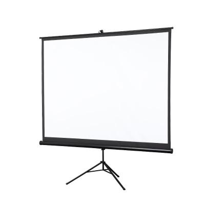 China Best Sale Home Theater 110 Inch Portable 3d Tripod Projection Screen With Stand Tripod Fiber Glass for sale