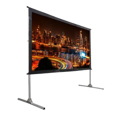 China Hot Sale With Stand Projector Fast Fold Projection Screen 4k Da-Lite Projector Screen Outdoor Projection Screen à venda