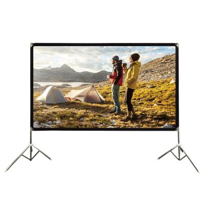 Китай ACME 120 Inch 16:9 Projection Tripod Screen Home Theater With Tripod Bracket Fast Folding Projector Screen Stand продается