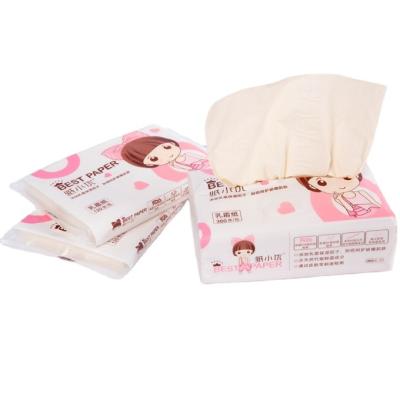 China Factory Direct Supply Custom Biodegradable Soft Comfortable 2 Ply Cleansing BambooFacial Tissue Paper for sale