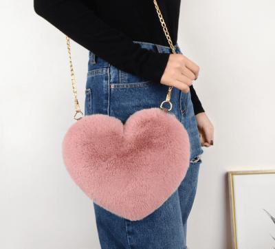 China 2022 Fashion Susen Chrisbella Plush Coin Wallet Girls Women Heart Beautiful Cute Sling Bag Cross Shape Bags Cheap Wholesale - Body for sale