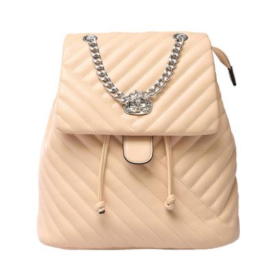 China Wholesale High Quality Anti-theft Chrisbella Women Fashion PU Leather Backpack Girls Journal Used Mini Small Back Pack for sale