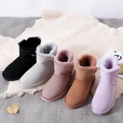 China 2021 Fashion Trend New Arrival Winter Ankle Sheepskin Waterproof Warm Snow Boots For Women for sale