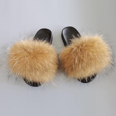 China Fashion trend high quality cc mink fur slippers slippers with fur sheepskin fur slipper for sale