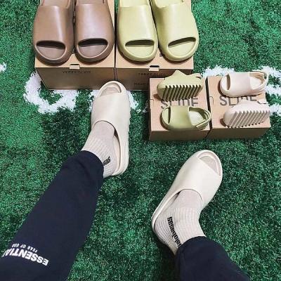 China Fashion Trend Drop Shipping Adult Yeezy Slides Brand Inspired Kids Slides Toddler Yeezy Slides for sale