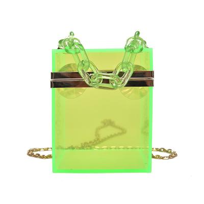 China Lady Wholesale Acrylic Transparent box bags clear women handbags purses and luxury handbags purses for women for sale