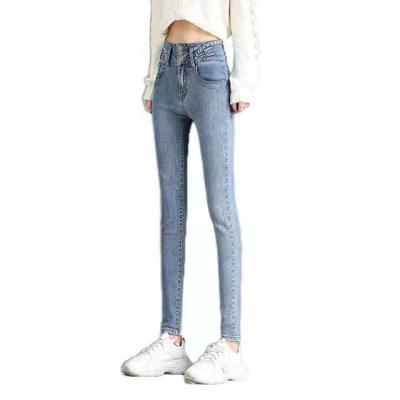 China High Waist Breathable Denim Elastic Jeans Women Slim Fit Jeans Best Seller Jeans for sale