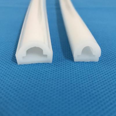 China US-N0915 Factory Directly 10mm D Shape LED Silicone Tube Profile Diffuser Rubber Hose For 10mm Led Strip for sale