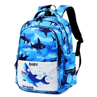 China Wholesale Cute Baby Bookbag RFID Shark Print Backpack Children Schoolbag Kids Schoolbag Girls Boys Cartoon Bag for sale