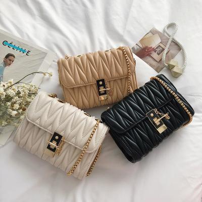 China Normcore / popular chain minimalist custom luxury handbags bags young woman design purses for ladies for sale