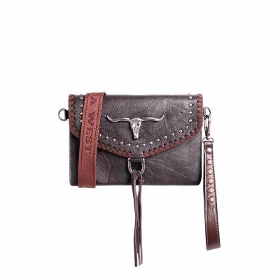 China High Quality Sale New Fahion Women's 100% Longhorn Collection Genuine Leather Cross - Body Bag / Wristlet for sale