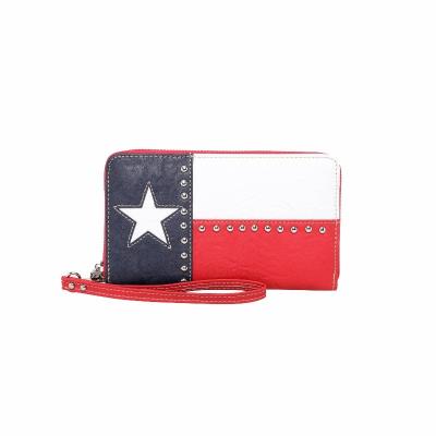 China 2021 Fashion Texas Pride Collection New Design Waterproof Luxury PU Leather Wallet For Women for sale