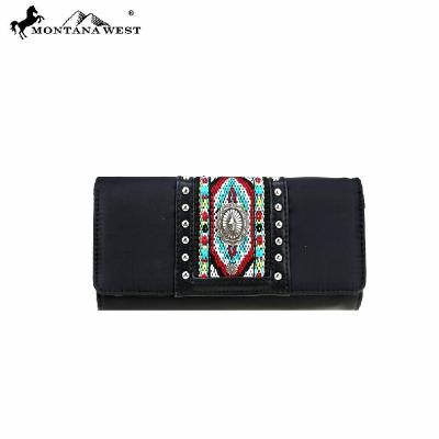 China Fashion waterproof design PU collection luxury leather aztec wallet/bracelet for women for sale