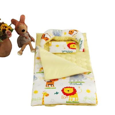 China Anti-Static Bed Three-Piece Small Kindergarten Hutch Winter Sleeping Bag Nap Anti-Kick Covering Mat for sale