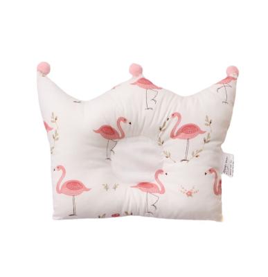 China Crown Anti-static Pillow Cartoon Flamingo Baby Anti-deviation Head Pillow Newborn for sale