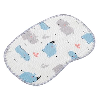 China Anti-static Gauze Newborn Head Protection Pillow Anti-static Pure Cotton Baby Pillow Ten-Layer Cloud Baby Flat Pillow for sale