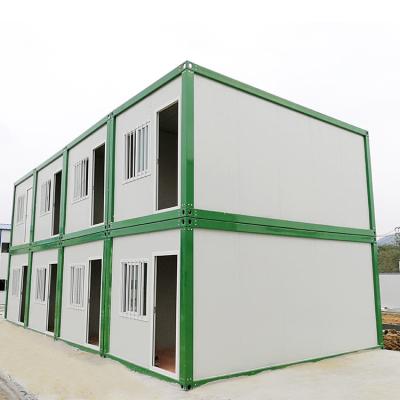 China Staff Container Dormitory Fully Assembled Mobile Ready Made Container House Philippines Sandwich Panel Prefab House Te koop