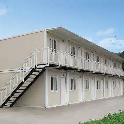 China BOX SPACE Employee Container Office Living Area Residential Prefabricated Modular Residential Container Project for sale