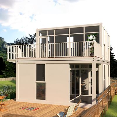 China Wood Cladding Fast Build Smart Home Galvanized Container Home Shipping Container House for sale