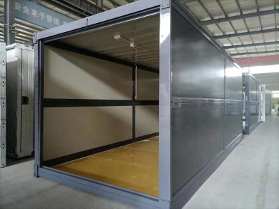 China Snel geassembleerde opvouwbare containerhuis 20 ft mobiele modulaire hutten huizen Te koop