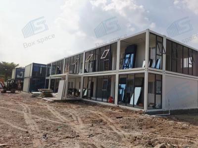 China Light Steel Frame Prefab Container Office, Cheap Ready To Ship Steel Prefab Buildings, Shipping Container Prefab for sale