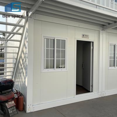 Chine Boxspace 20ft Container de livraison maison urbaine solutions de maison minuscule modulaire compacte cabines préfabriquées en acier logement à vendre