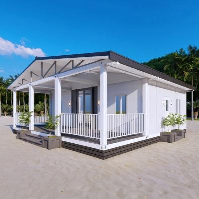 China Customized Size Log Cabin Kits Prefab House Modular Prefabricated Houses Portable Site Office With Bathrooms for sale