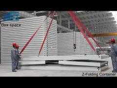 Z-Folding Container house, 10 minutes to install one units, 100% prefabricated.